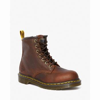 Dr Martens Maple Zip Steel Toe - Bordove Pracovne Cizmy Damske, D360SK